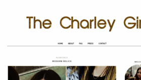 What Thecharleygirl.com website looked like in 2017 (6 years ago)