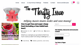 What Thethriftyissue.com.au website looked like in 2017 (6 years ago)