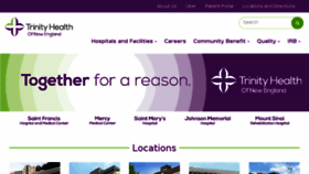 What Trinityhealthofne.org website looked like in 2017 (6 years ago)