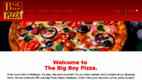 What Thebigboypizza.com website looked like in 2017 (6 years ago)