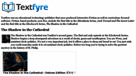What Textfyre.com website looked like in 2017 (6 years ago)