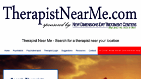 What Therapistnearme.com website looked like in 2017 (6 years ago)