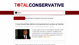 What Totalconservative.com website looked like in 2017 (6 years ago)