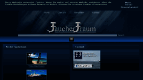 What Tauchertraum.com website looked like in 2017 (6 years ago)