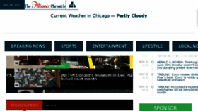 What Theillinoischronicle.com website looked like in 2017 (6 years ago)