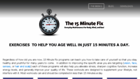 What The15minutefix.com website looked like in 2017 (6 years ago)