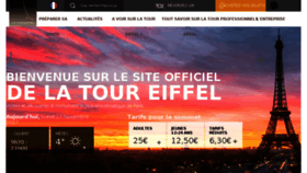 What Toureiffel.fr website looked like in 2017 (6 years ago)