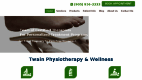 What Twainphysio.com website looked like in 2017 (6 years ago)