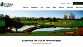 What Theclubatreunionresort.com website looked like in 2017 (6 years ago)