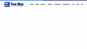 What Truebluelifeinsurance.com website looked like in 2017 (6 years ago)