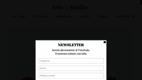 What Twinstudio.it website looked like in 2017 (6 years ago)