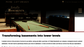 What Totallybasements.com website looked like in 2017 (6 years ago)