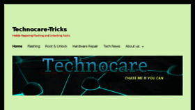 What Technocaretricks.com website looked like in 2017 (6 years ago)