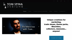 What Tomspinadesigns.com website looked like in 2017 (6 years ago)