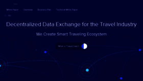 What Travelchain.io website looked like in 2017 (6 years ago)
