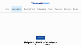 What Theglobalmathproject.org website looked like in 2017 (6 years ago)