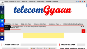 What Telecomgyaan.com website looked like in 2017 (6 years ago)
