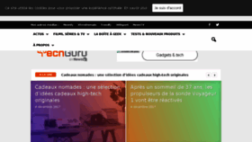 What Techguru.fr website looked like in 2017 (6 years ago)