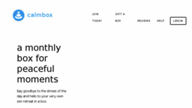 What Thecalmbox.com website looked like in 2017 (8 years ago)