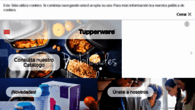 What Tupperware.es website looked like in 2017 (6 years ago)