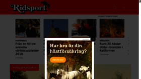What Tidningenridsport.se website looked like in 2017 (6 years ago)