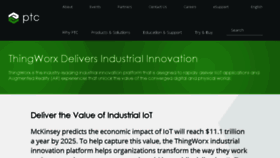 What Thingworx.com website looked like in 2017 (6 years ago)