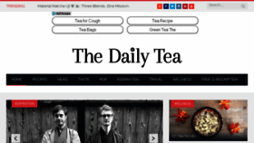 What Thedailytea.com website looked like in 2017 (6 years ago)
