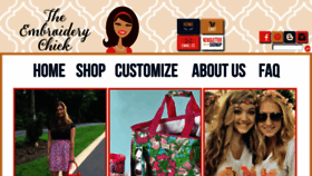 What Theembroiderychick.com website looked like in 2017 (6 years ago)