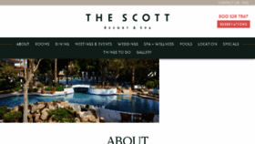 What Thescottresort.com website looked like in 2017 (6 years ago)