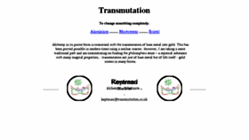 What Transmutation.co.uk website looked like in 2017 (6 years ago)