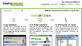 What Tapidroid.de website looked like in 2017 (6 years ago)