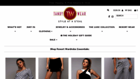 What Tandywear.com website looked like in 2017 (6 years ago)