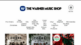 What Thewarnermusicshop.com website looked like in 2017 (6 years ago)