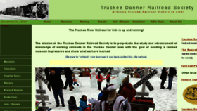 What Truckeedonnerrailroadsociety.com website looked like in 2017 (6 years ago)