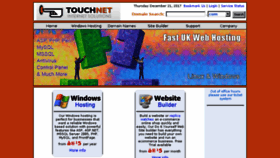What Touchnet.co.uk website looked like in 2017 (6 years ago)