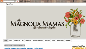 What Themagnoliamamas.com website looked like in 2017 (6 years ago)