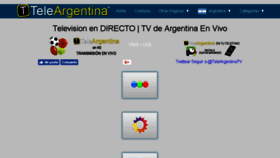 What Teleargentina.com website looked like in 2017 (7 years ago)