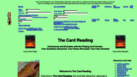 What Thecardreading.com website looked like in 2017 (6 years ago)