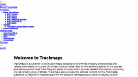 What Trackmaps.co.uk website looked like in 2017 (6 years ago)