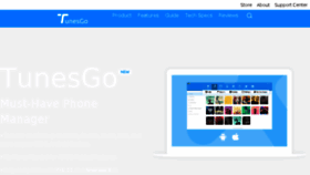 What Tunesgo.com website looked like in 2017 (6 years ago)