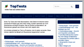 What Toptests.de website looked like in 2017 (6 years ago)