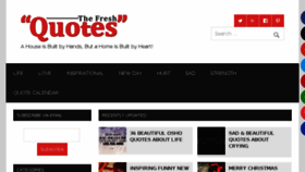 What Thefreshquotes.com website looked like in 2017 (6 years ago)