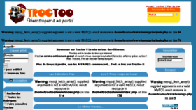 What Troctoo.com website looked like in 2017 (7 years ago)