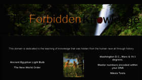 What Theforbiddenknowledge.com website looked like in 2017 (6 years ago)