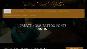 What Tattoofontmaker.com website looked like in 2017 (6 years ago)