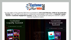 What Thecustomerfest.com website looked like in 2017 (6 years ago)