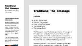 What Traditionalthaimassage.net website looked like in 2017 (6 years ago)