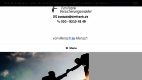 What Timfrank.de website looked like in 2017 (6 years ago)