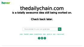 What Thedailychain.com website looked like in 2017 (6 years ago)