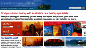What Travelbrochures.com.au website looked like in 2017 (6 years ago)